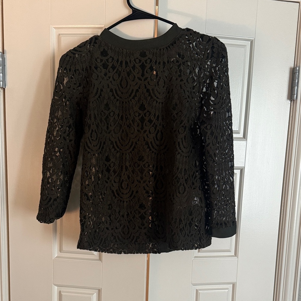 Banana Republic Black Lace Blouse